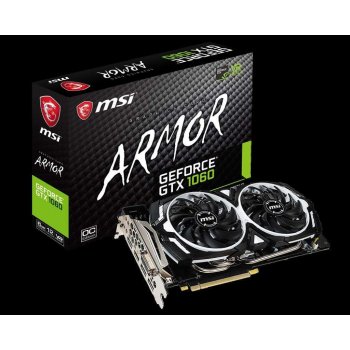 MSI GeForce GTX 1060 ARMOR 6GD5X OC od 4 699 Kč - Heureka.cz
