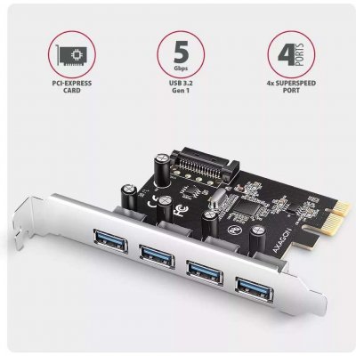 Axagon PCEU-430RS – Zboží Živě