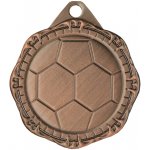 Designová kovová medaile Fotbal Bronz 3,2 cm – Zboží Dáma