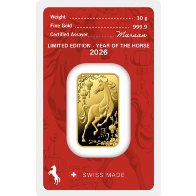 Argor-Heraeus zlatý slitek Rok Koně 2026 10 g – Zboží Dáma