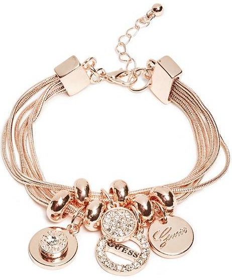 Guess Rose Gold-Tone Charm Bracelet P923481021A od 972 Kč - Heureka.cz