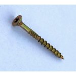 Konstrukční vrut se zápustnou hlavou 4x80mm, žlutý zinek – Sleviste.cz