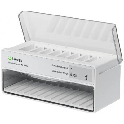 Linogy - 1,5 V Li-ion AA/AAA nabíjecí stanice se smart úložištěm – Zboží Živě