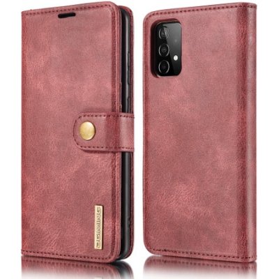 Pouzdro DG.MING DG.MING Peňaženkové obal 2v1 Samsung Galaxy A52 / A52 5G / A52s červené – Zboží Mobilmania