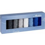 Sada bavlněných nití SILK-FINISH COTTON 50 METTLER (8x150m) - zima – Zboží Dáma