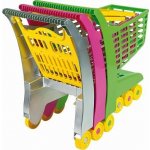 Androni Nákupní vozík se sedátkem růžový – Zboží Mobilmania