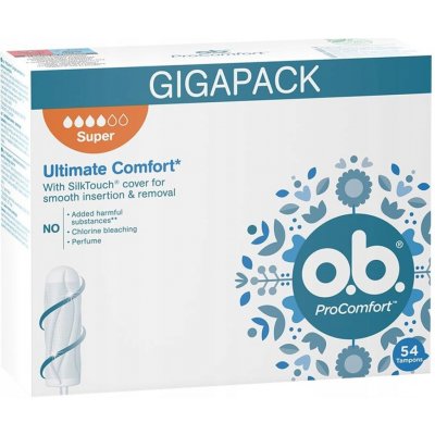 O.B. hygienické tampony ProComfort Super 54 ks – Hledejceny.cz