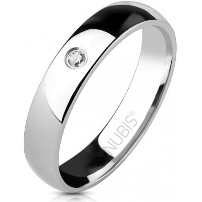 Nubis dámský ocelový prsten zirkon NSS1011 ZR