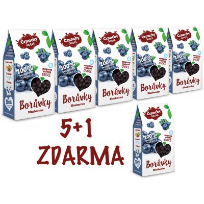 Royal Pharma Crunchy snack Mrazem sušené borůvky 6 x 20 g – Zbozi.Blesk.cz