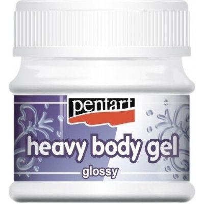 Pentart Pasta strukturovací a heavy body gel lesklá 50 ml – Zboží Dáma