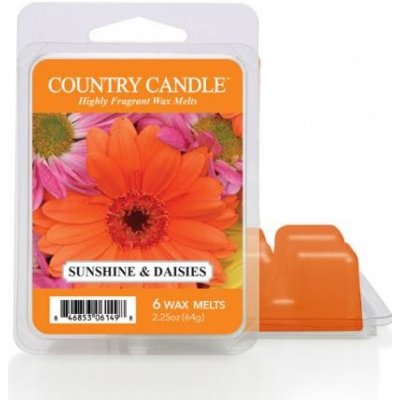 Country candle Sunshine & Daisies Vonný Vosk, 64g