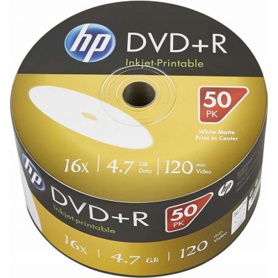 Verbatim DVD+R 4,7GB 16x, Advanced AZO+ printable, cakebox, 50ks (43512) – Zboží Živě