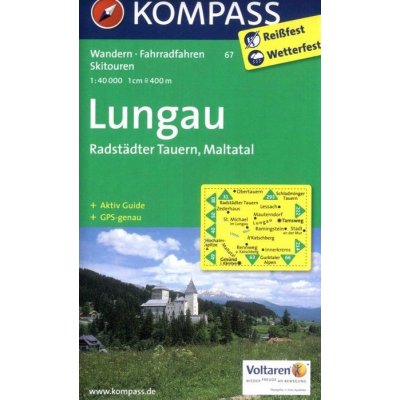 Lungau, Radstadter Tauern (Kompass - 67) - turistická mapa