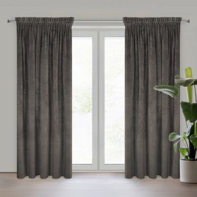 EUROFIRANY ZATEMŇOVACÍ ZÁVĚS NA PÁSCE VILLA 140X270 CM GRAFITOVÁ – Sleviste.cz
