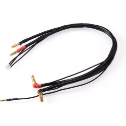 RUDDOG 2S černý nabíjecí kabel G4/G5 dlouhý 4mm 3-pin XH 30 cm