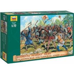 Zvezda Medieval Peasant Army Wargames AoB 8059 1:72