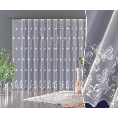 Záclona Motýlí háj vyšívaná - 120 x 400 cm – Hledejceny.cz