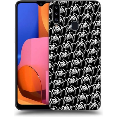 Pouzdro Picasee silikonové Samsung Galaxy A20s - Separ - White On Black 2 černé – Zbozi.Blesk.cz