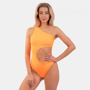 NEBBIA 2022 Asymmetric Monokini oranžová