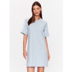 adidas šaty Essentials 3-Stripes Single Jersey Boyfriend Tee Dress IL3315 modrá – Hledejceny.cz