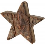 Boltze Dekorační hvězda Rinda, dřevo, 13,4 cm – Hledejceny.cz