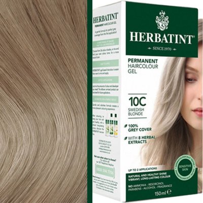 Herbatint permanentní barva na vlasy švédská blond 10C 150 ml – Hledejceny.cz