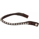 Acavallo Čelenka Starry Crystals tmavě hnědá – Zboží Dáma