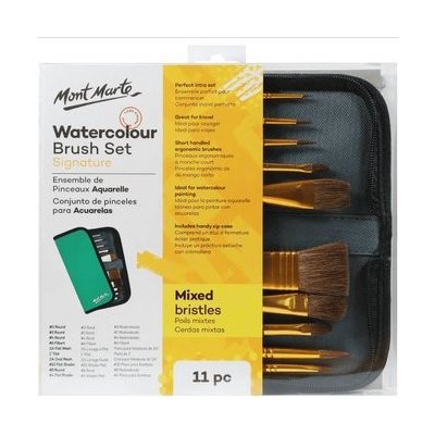Sada štětců Mont Marte, č.0032, 10ks, pouzdro – Zboží Dáma