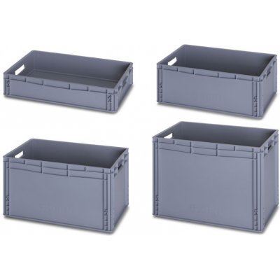 HTI Plastová euro přepravka 600x400 EG 64 75 mm – Zboží Mobilmania