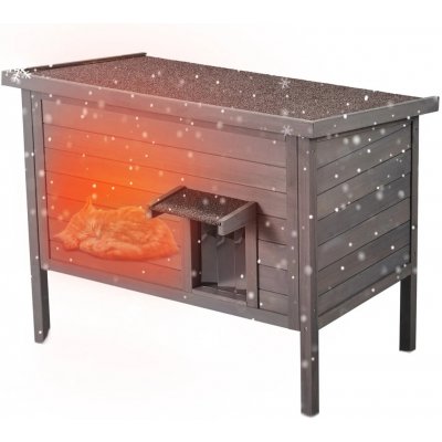 E-CrossStu GmbH​ Venkovní kočičí domek 86 x 56 x 73 cm – Zboží Dáma