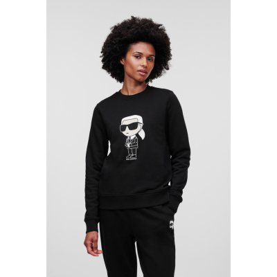 Karl Lagerfeld mikina IKONIK 2.0 KARL Sweatshirt černá – Zboží Dáma