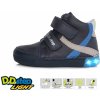 Dětské kotníkové boty D.D.Step A068-398M/L svítící royal blue