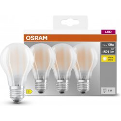 Osram Sada LED žárovek klasik, 11 W, 1521 lm, teplá bílá, E27, 3 ks