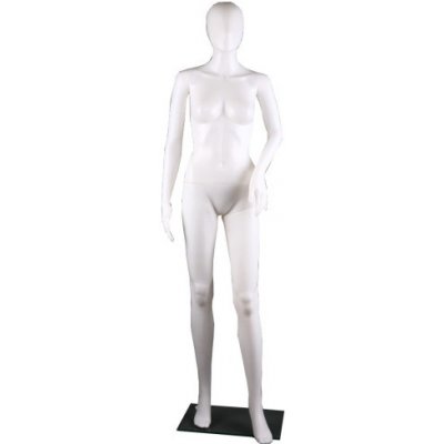 abstraktní dámská figurína, manekýna bílá F3W – Zboží Mobilmania