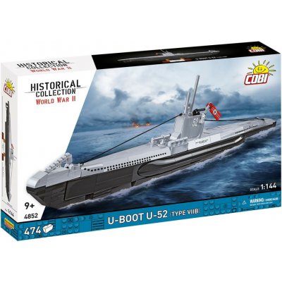 Cobi 4852 II WW U-Boot U-52 (type VIIB), 1:144, 474 k – Hledejceny.cz