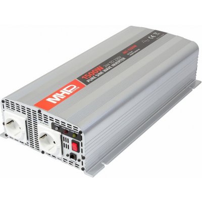 MHPower INT-1500W, 1500W, 24V/230V, čistá sinus; INT-1500W-24V