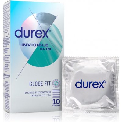 Durex Invisible Slim 10 ks – Zbozi.Blesk.cz