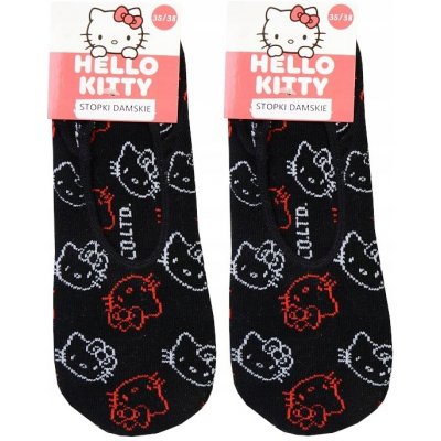 Kotníkové ponožky krátké Hello Kitty černá – Zboží Dáma