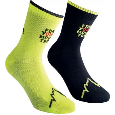 La Sportiva For Your Mountain Socks Black/Neon – Sleviste.cz