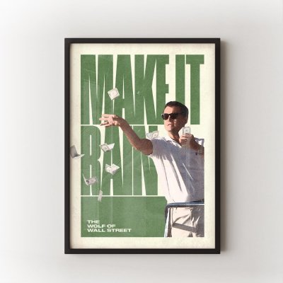 Make It Rain Velikost: 70x100 cm, Rám: Černý – Zboží Dáma
