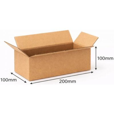 Era-pack Krabice papírová klopová 200 x 100 x 100 mm 3VVL – Sleviste.cz