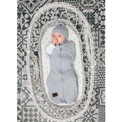 Sleepee Zavinovačka Second Step Swaddle s čepičkou Tečky černé – Zboží Mobilmania