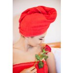 MaryBerry Wellness turban červený – HobbyKompas.cz