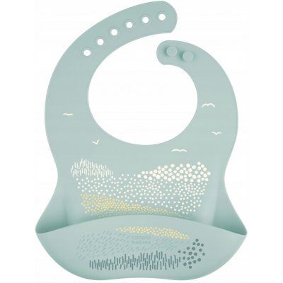 Canpol babies Silikonový bryndák s kapsou zelený – Zboží Dáma