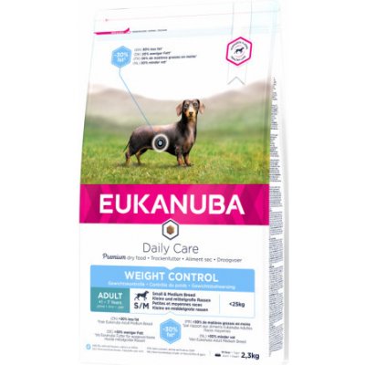 Eukanuba Dog Adult Weight Control Small & Medium 2,3 kg – Sleviste.cz