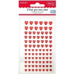Samolepící srdíčka /84 ks/ – Zboží Mobilmania