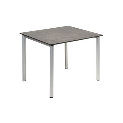 Karasek Kovový jídelní stůl Milano, čtvercový 90x90x73 cm, rám lakovaná ocel, deska teco.STAR dekor, kulaté nohy – Zboží Mobilmania