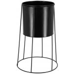 Esschert Design Držák na květináč WINDOW DRESSING PLANTER na podstavci černá 31 x 48 cm – Zboží Mobilmania