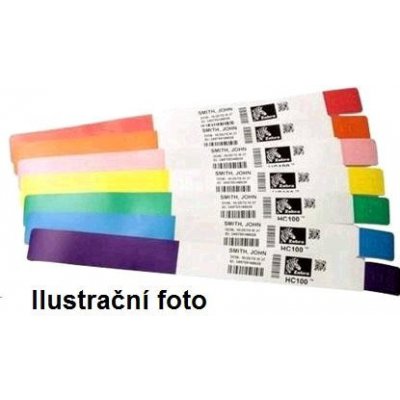 Zebra Z-Band Direct náramkové pásky, DT, 25 mm x 279 mm, 6 x 200 ks, bílá – Zboží Živě