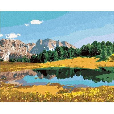 ZUTY Malování podle čísel LES HORY A JEZERO 40 x 50 cm – Hledejceny.cz